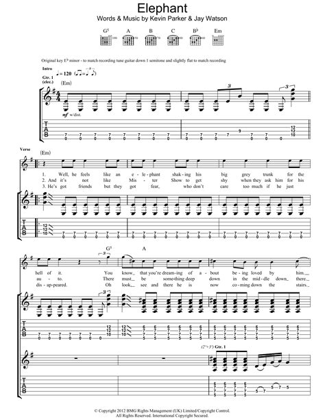 elephant chords|elephant tame impala chords.